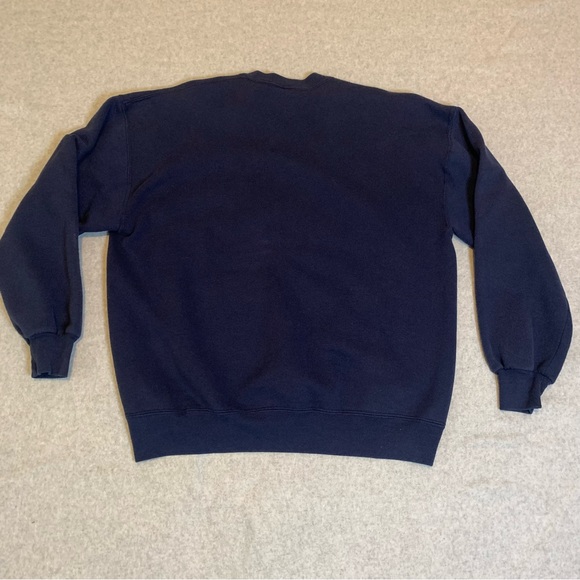 Vintage Men’s XL Made in U.S.A Blank Russell Athletic Navy Crewneck - Picture 6 of 6